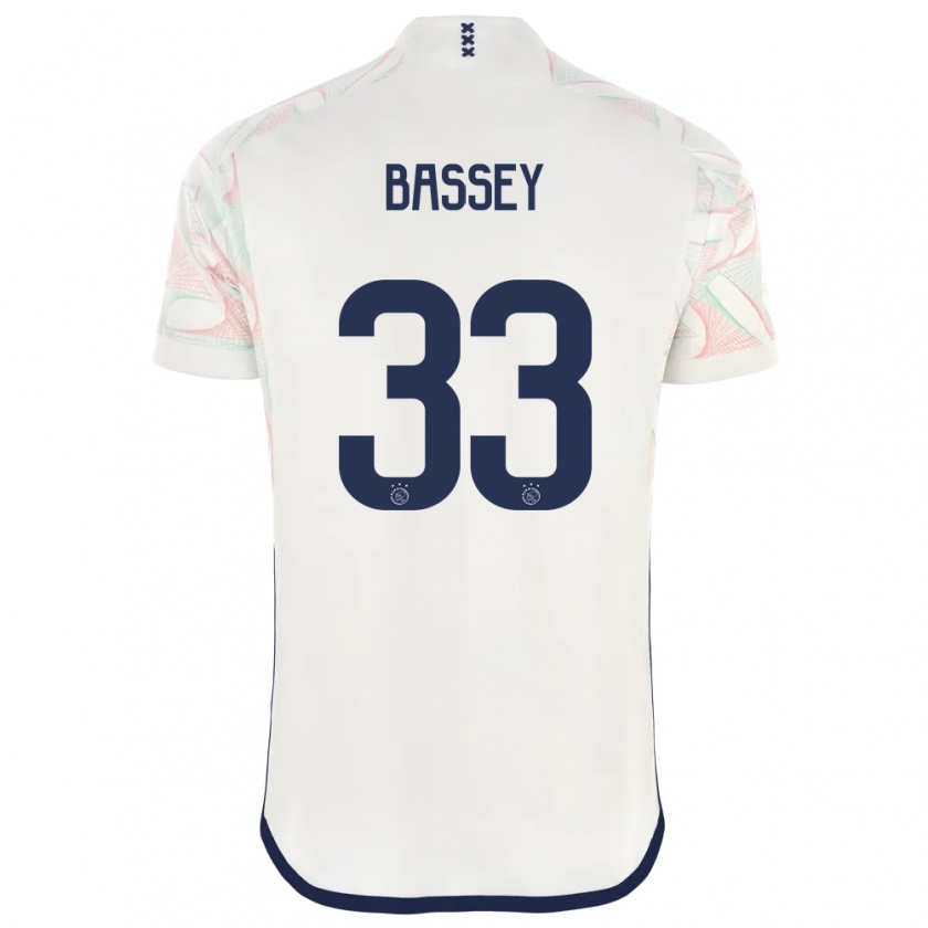 Kandiny Herren Calvin Bassey #33 Weiß Auswärtstrikot Trikot 2023/24 T-Shirt