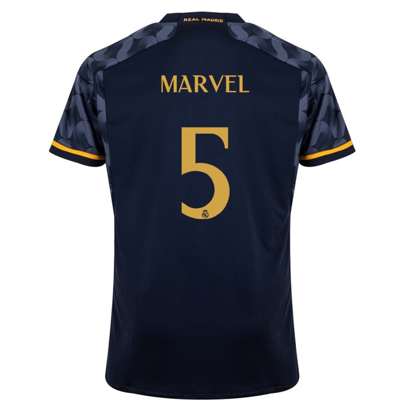 Kandiny Herren Marvel #5 Dunkelblau Auswärtstrikot Trikot 2023/24 T-Shirt
