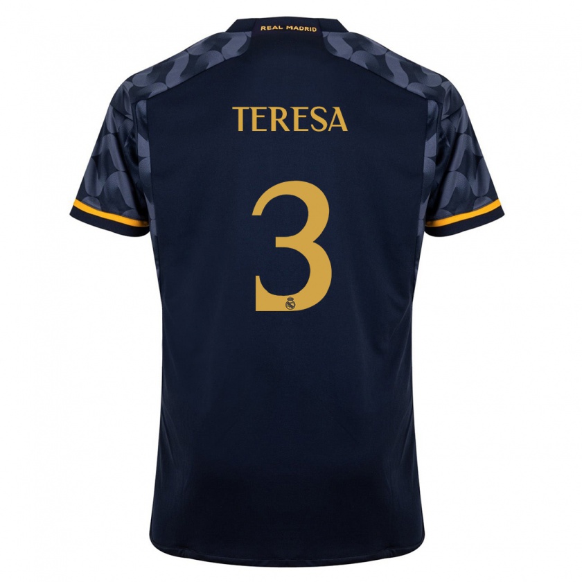 Kandiny Herren Teresa Abelleira #3 Dunkelblau Auswärtstrikot Trikot 2023/24 T-Shirt