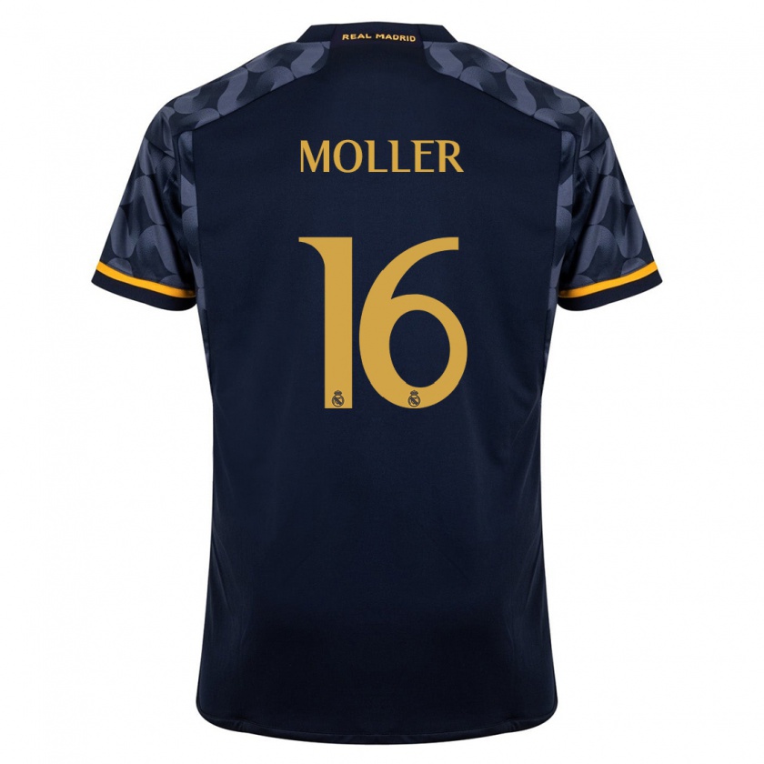 Kandiny Herren Caroline Moller #16 Dunkelblau Auswärtstrikot Trikot 2023/24 T-Shirt