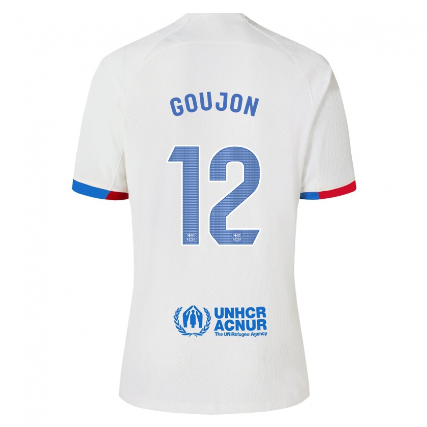 Kandiny Herren Iker Goujón #12 Weiß Auswärtstrikot Trikot 2023/24 T-Shirt