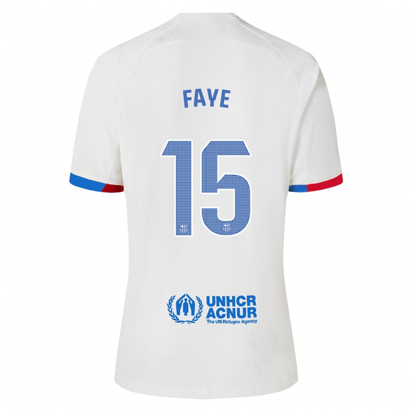 Kandiny Herren Mikayil Faye #15 Weiß Auswärtstrikot Trikot 2023/24 T-Shirt