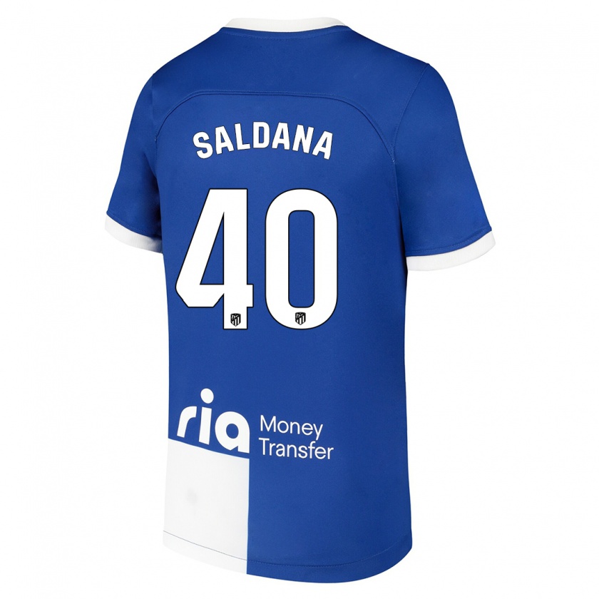 Kandiny Herren Jose Saldana #40 Blau Weiss Auswärtstrikot Trikot 2023/24 T-Shirt
