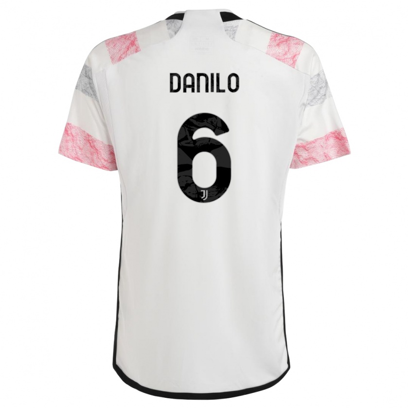 Kandiny Herren Danilo #6 Weiß Rosa Auswärtstrikot Trikot 2023/24 T-Shirt