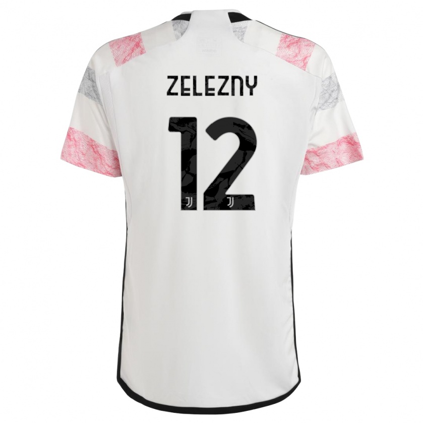 Kandiny Herren Radoslaw Zelezny #12 Weiß Rosa Auswärtstrikot Trikot 2023/24 T-Shirt