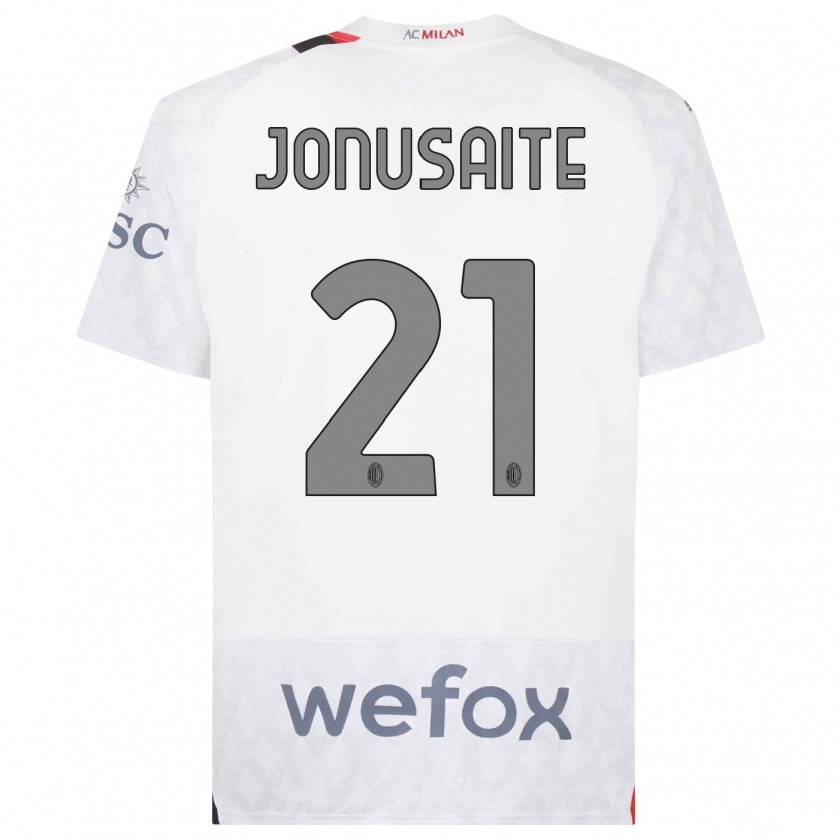 Kandiny Herren Rimante Jonusaite #21 Weiß Auswärtstrikot Trikot 2023/24 T-Shirt