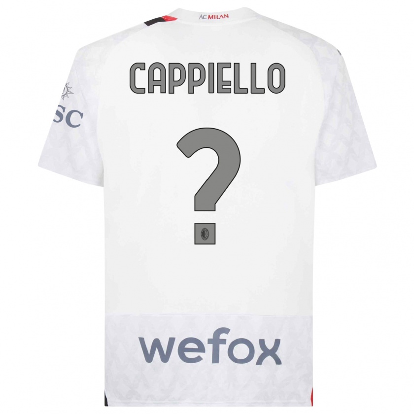Kandiny Herren Flavio Cappiello #0 Weiß Auswärtstrikot Trikot 2023/24 T-Shirt