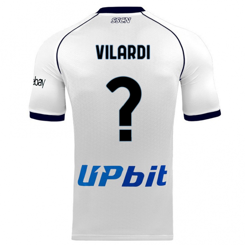 Kandiny Herren Mario Vilardi #0 Weiß Auswärtstrikot Trikot 2023/24 T-Shirt