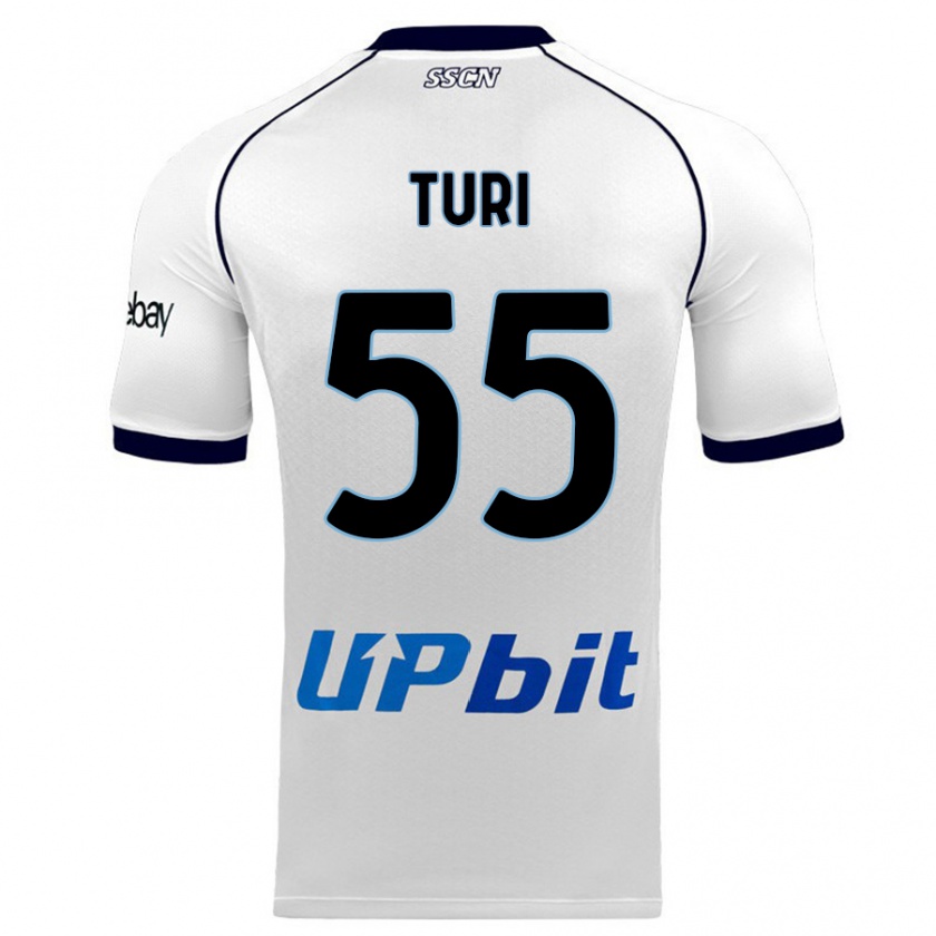 Kandiny Herren Claudio Turi #55 Weiß Auswärtstrikot Trikot 2023/24 T-Shirt