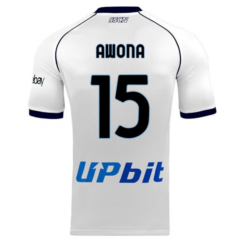 Kandiny Herren Aurelle Awona #15 Weiß Auswärtstrikot Trikot 2023/24 T-Shirt