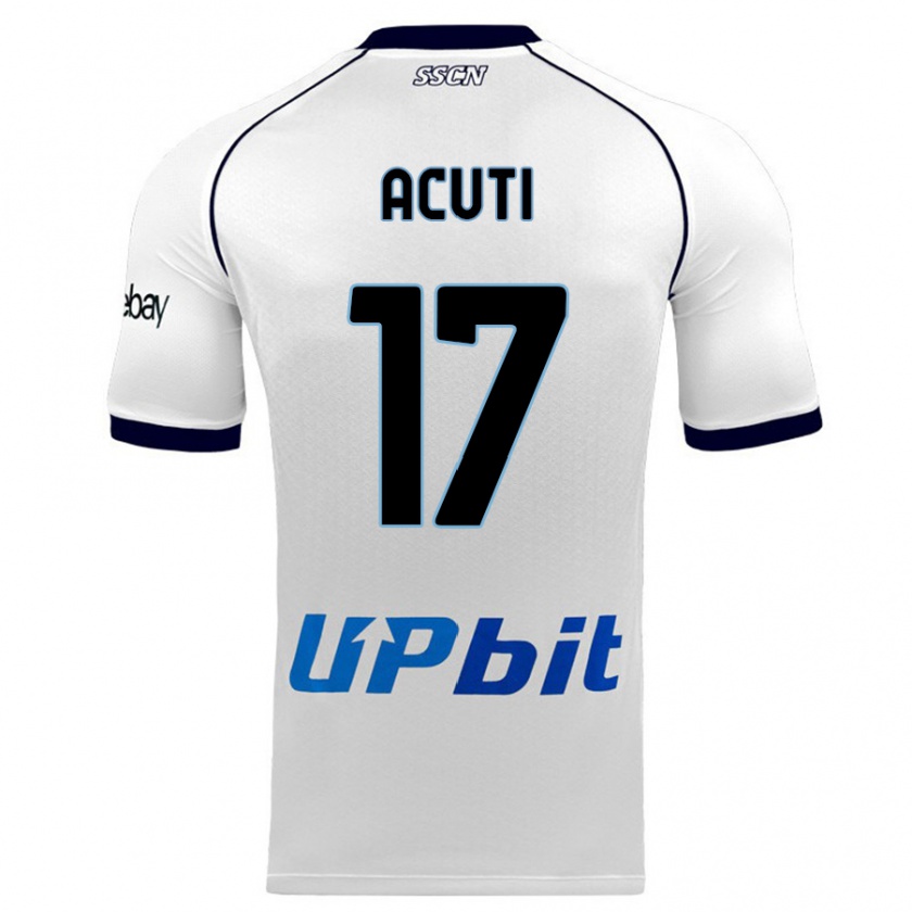 Kandiny Herren Arianna Acuti #17 Weiß Auswärtstrikot Trikot 2023/24 T-Shirt