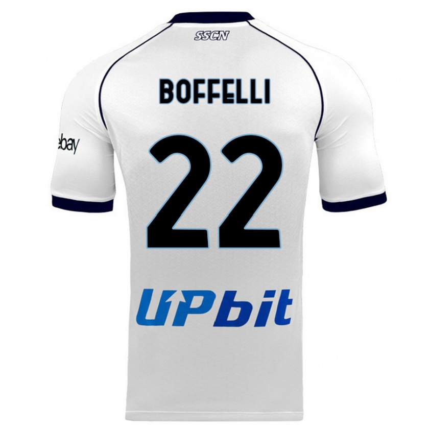 Kandiny Herren Valerio Boffelli #22 Weiß Auswärtstrikot Trikot 2023/24 T-Shirt