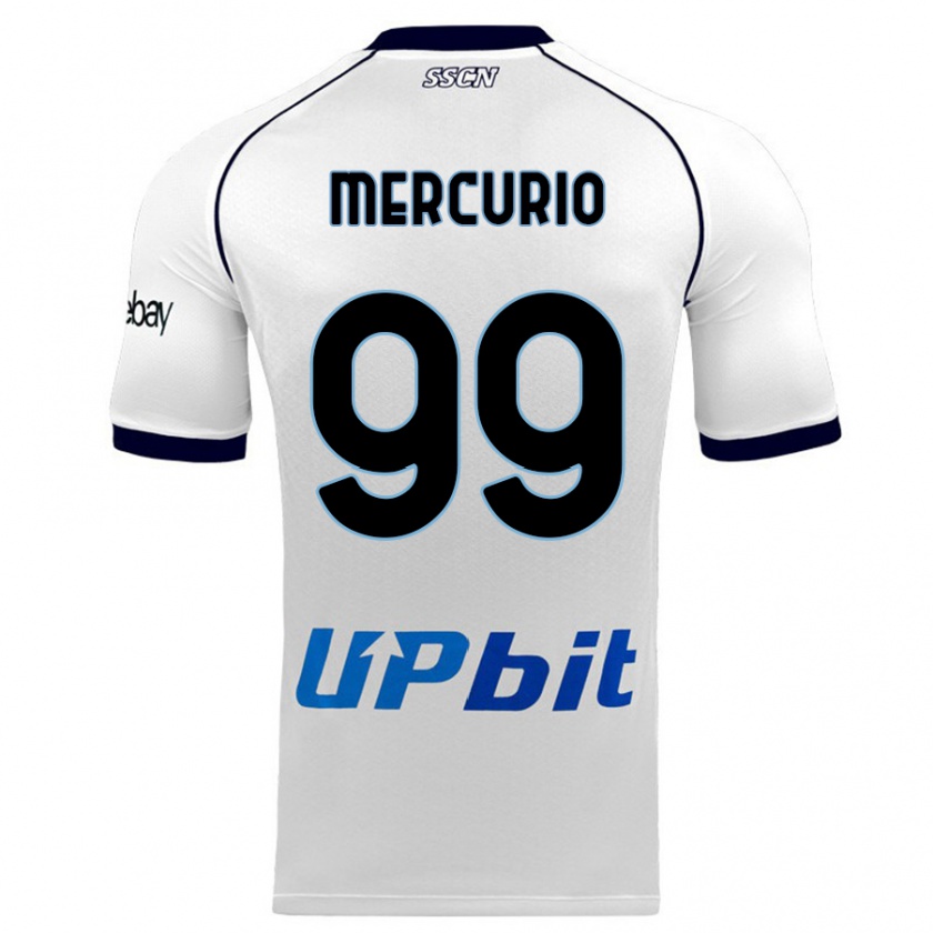 Kandiny Herren Giovanni Mercurio #99 Weiß Auswärtstrikot Trikot 2023/24 T-Shirt
