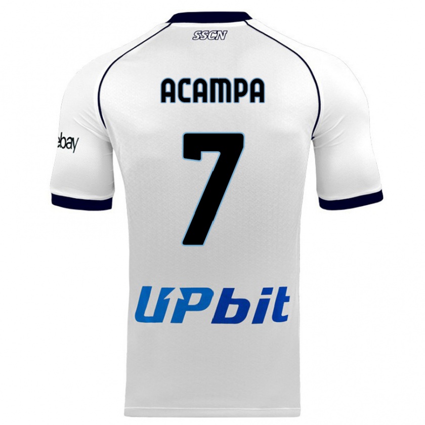 Kandiny Herren Davide Acampa #7 Weiß Auswärtstrikot Trikot 2023/24 T-Shirt