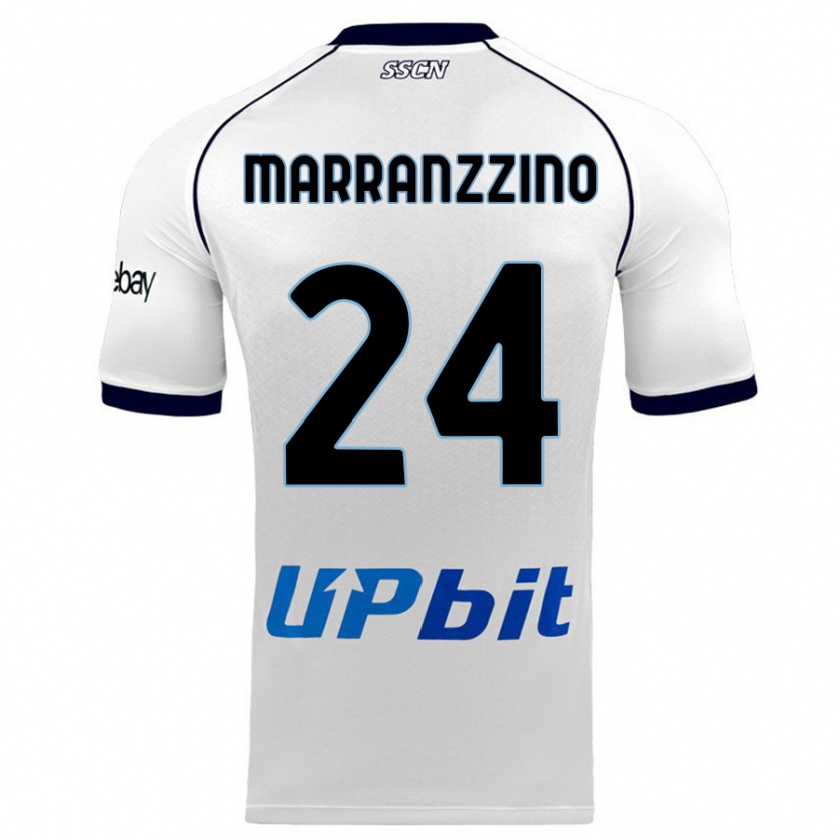 Kandiny Herren Pasquale Marranzzino #24 Weiß Auswärtstrikot Trikot 2023/24 T-Shirt