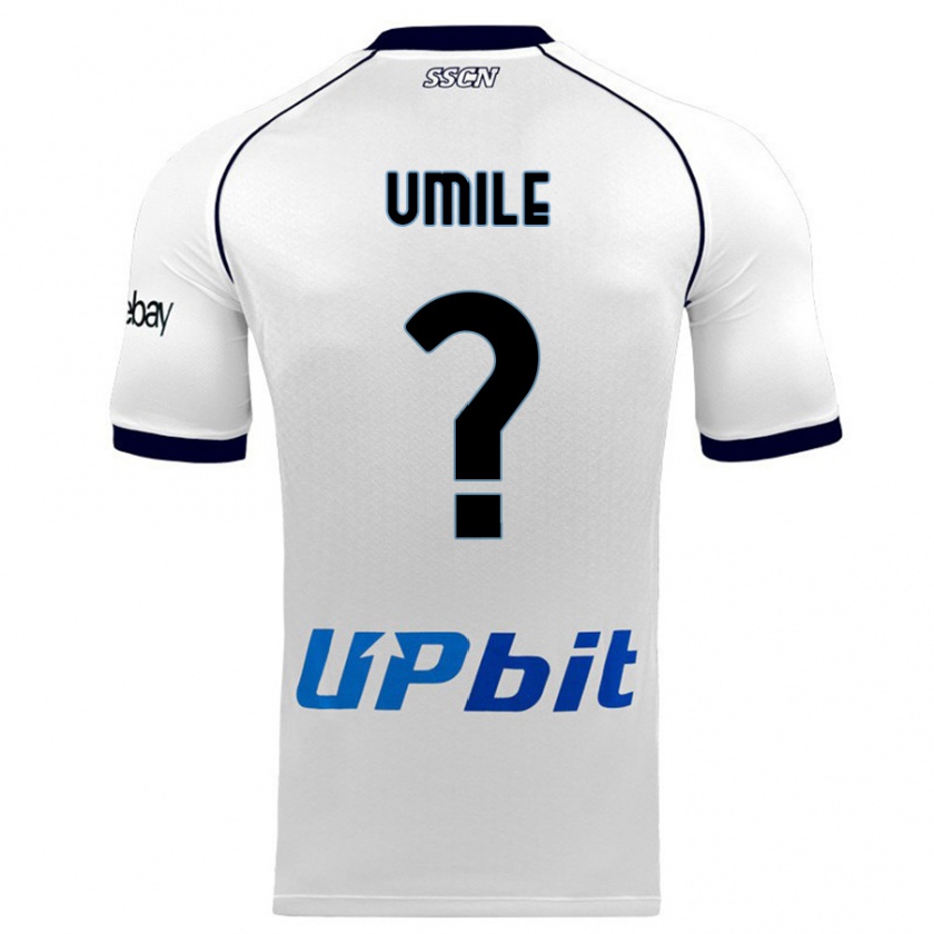 Kandiny Herren Bruno Umile #0 Weiß Auswärtstrikot Trikot 2023/24 T-Shirt