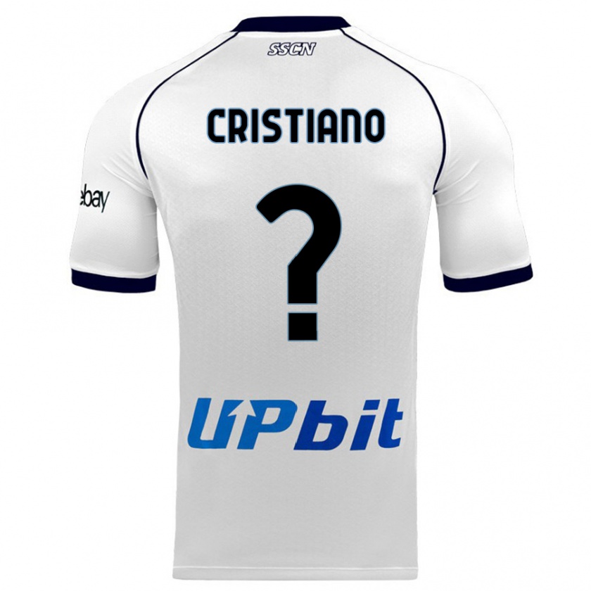 Kandiny Herren Carmine Cristiano #0 Weiß Auswärtstrikot Trikot 2023/24 T-Shirt