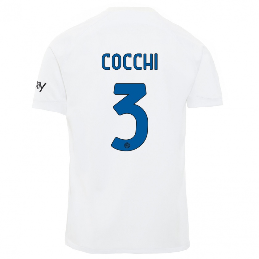 Kandiny Herren Matteo Cocchi #3 Weiß Auswärtstrikot Trikot 2023/24 T-Shirt