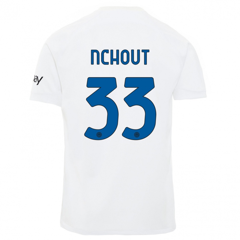 Kandiny Herren Ajara Nchout #33 Weiß Auswärtstrikot Trikot 2023/24 T-Shirt