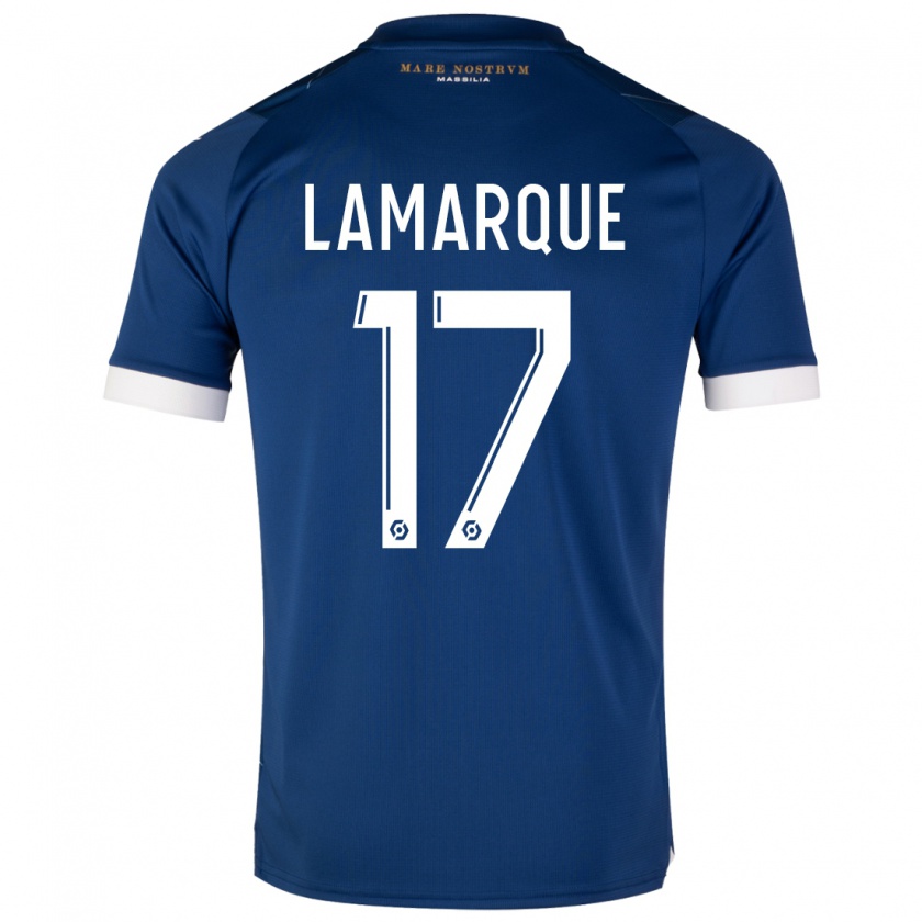 Kandiny Herren Alais Lamarque #17 Dunkelblau Auswärtstrikot Trikot 2023/24 T-Shirt