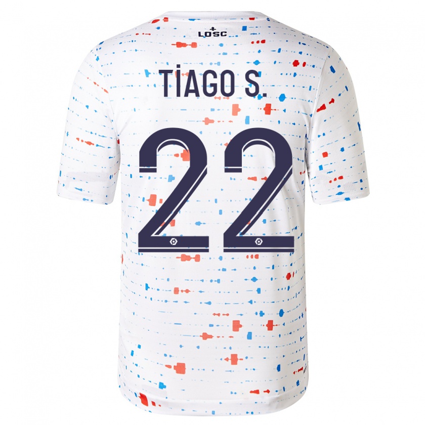 Kandiny Herren Tiago Santos #22 Weiß Auswärtstrikot Trikot 2023/24 T-Shirt