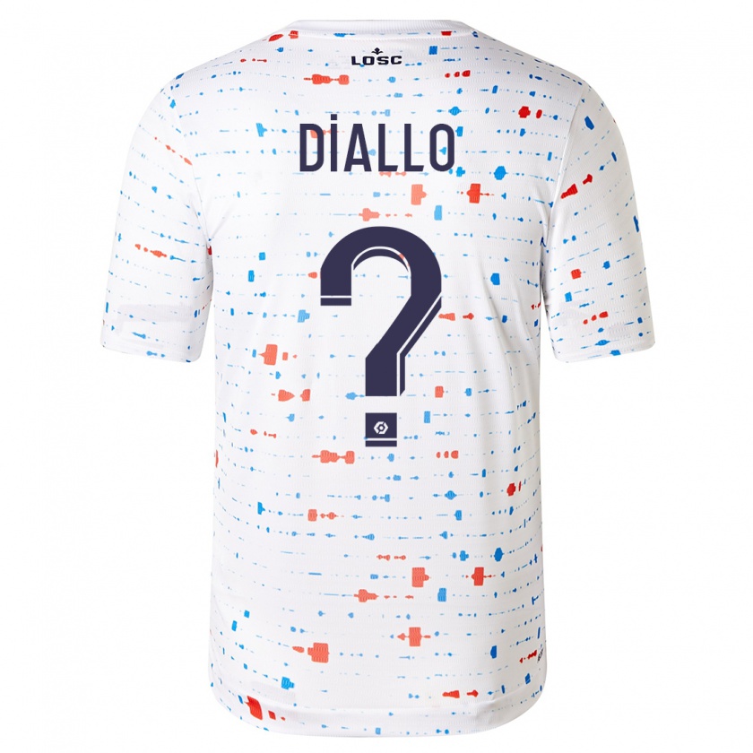 Kandiny Herren Alpha Diallo #0 Weiß Auswärtstrikot Trikot 2023/24 T-Shirt