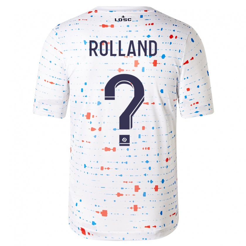 Kandiny Herren Baptiste Rolland #0 Weiß Auswärtstrikot Trikot 2023/24 T-Shirt