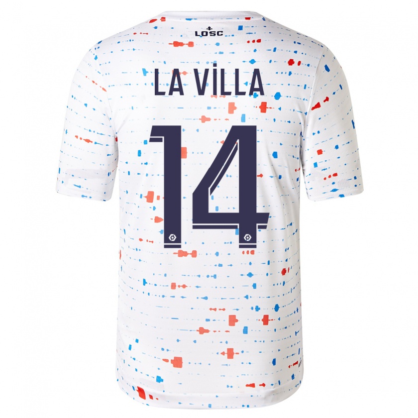 Kandiny Herren Caroline La Villa #14 Weiß Auswärtstrikot Trikot 2023/24 T-Shirt