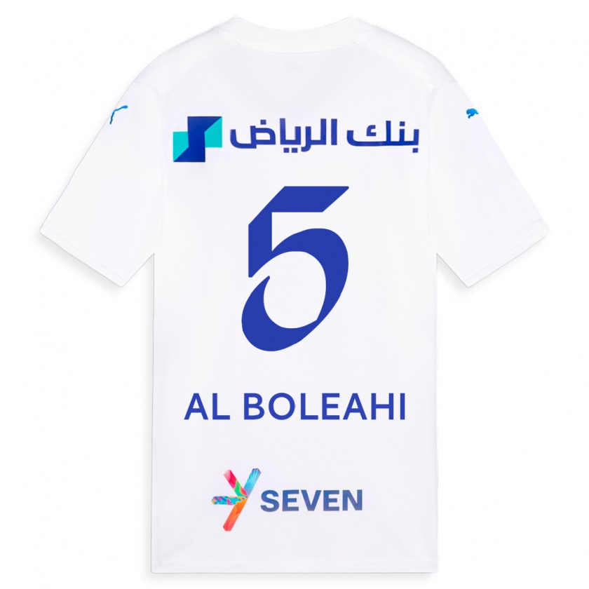 Kandiny Herren Ali Al-Boleahi #5 Weiß Auswärtstrikot Trikot 2023/24 T-Shirt