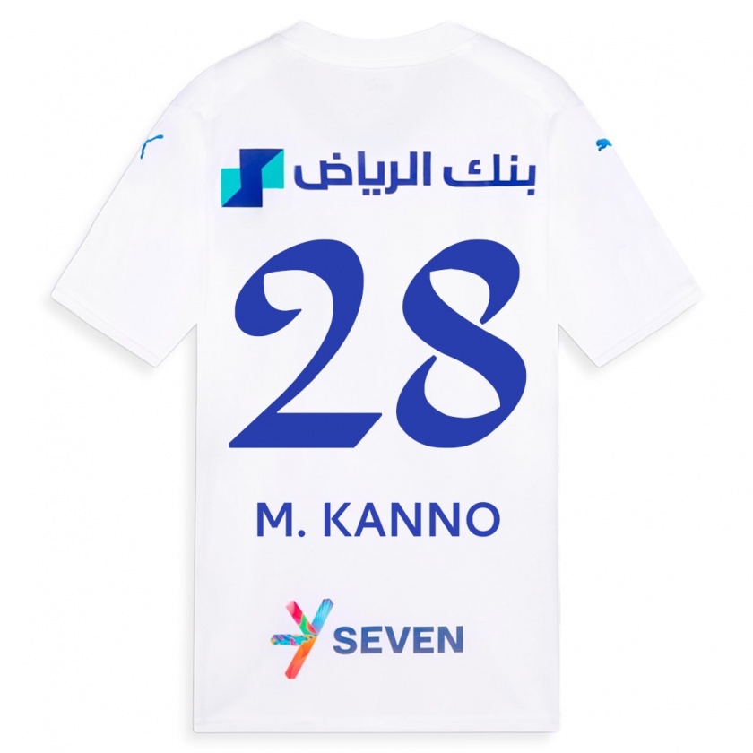 Kandiny Herren Mohamed Kanno #28 Weiß Auswärtstrikot Trikot 2023/24 T-Shirt