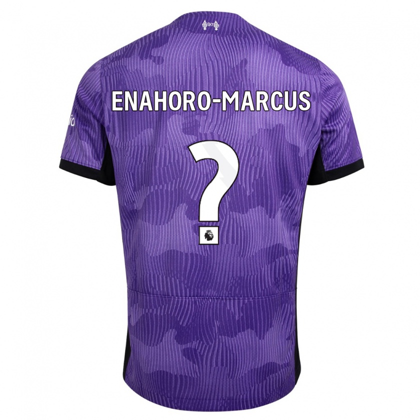 Kandiny Herren Louis Enahoro-Marcus #0 Lila Ausweichtrikot Trikot 2023/24 T-Shirt