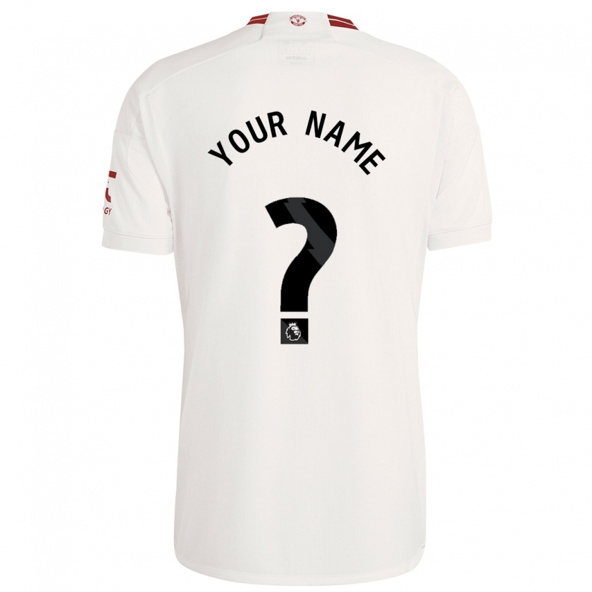Kandiny Herren Ihren Namen #0 Weiß Ausweichtrikot Trikot 2023/24 T-Shirt