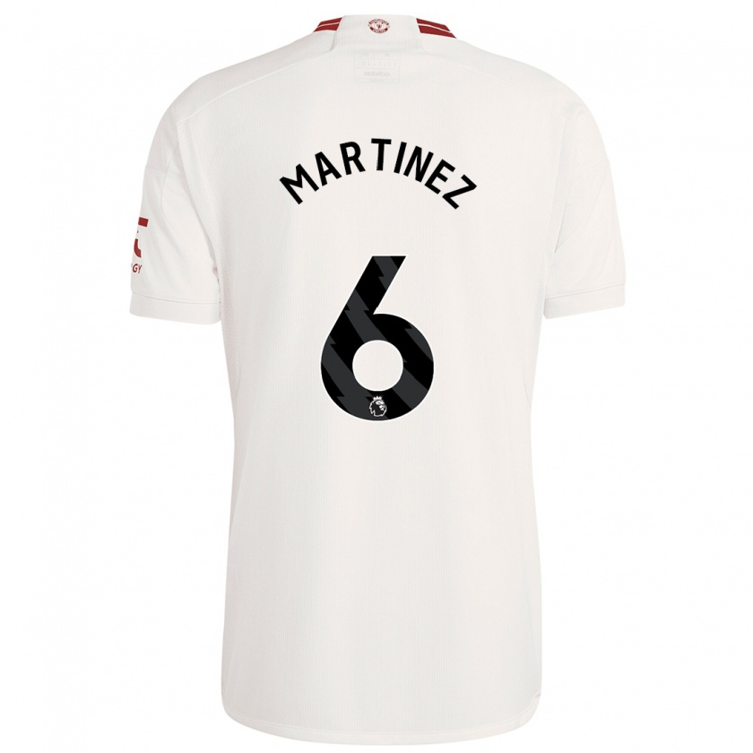 Kandiny Herren Lisandro Martínez #6 Weiß Ausweichtrikot Trikot 2023/24 T-Shirt