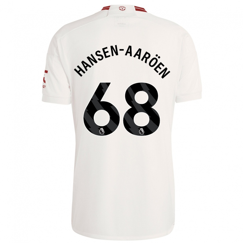 Kandiny Herren Isak Hansen-Aaröen #68 Weiß Ausweichtrikot Trikot 2023/24 T-Shirt