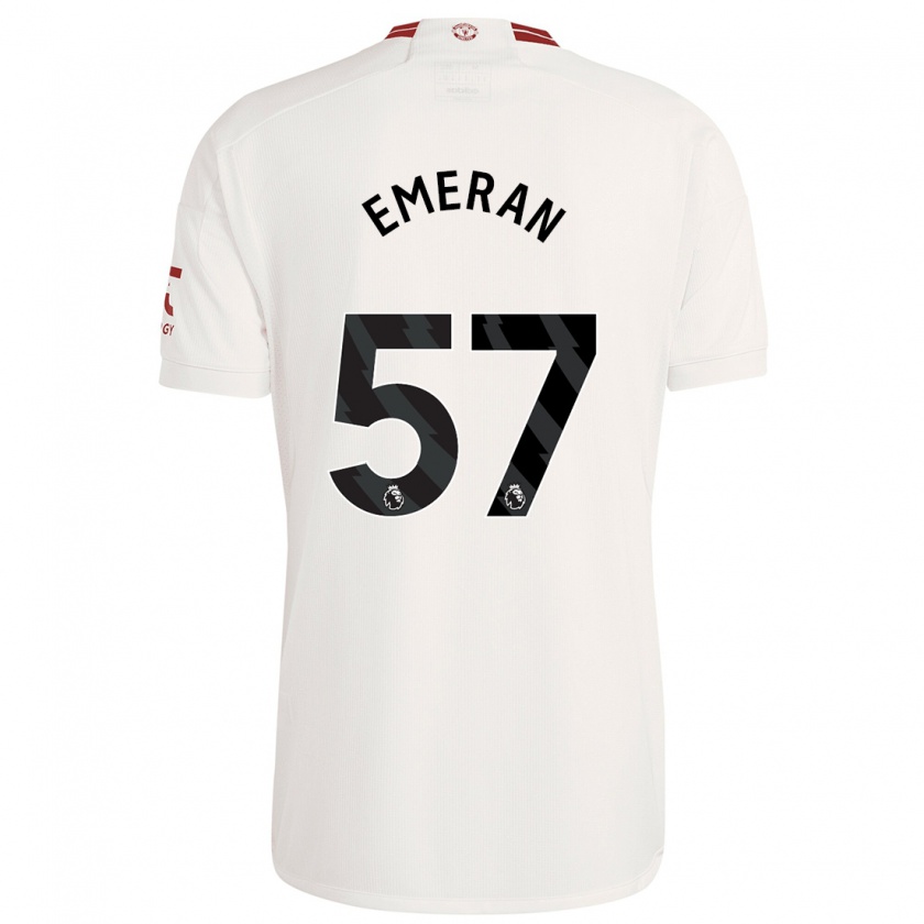Kandiny Herren Noam Emeran #57 Weiß Ausweichtrikot Trikot 2023/24 T-Shirt