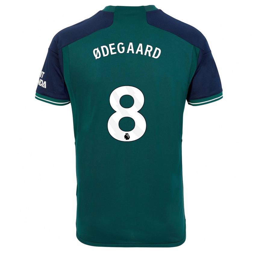 Kandiny Herren Martin Ødegaard #8 Grün Ausweichtrikot Trikot 2023/24 T-Shirt