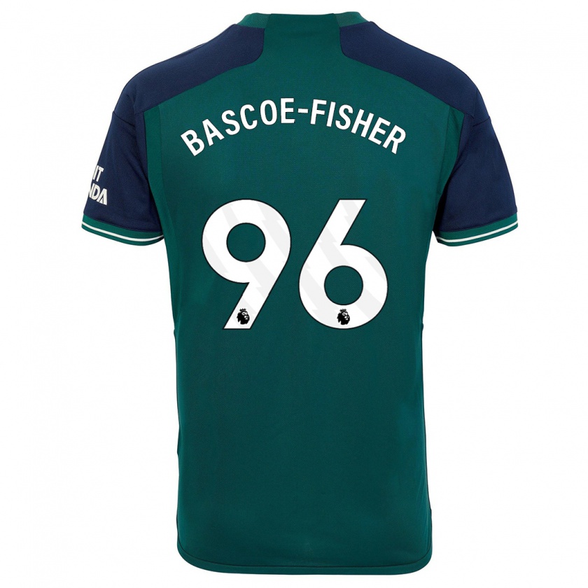 Kandiny Herren Jakai Bascoe-Fisher #96 Grün Ausweichtrikot Trikot 2023/24 T-Shirt