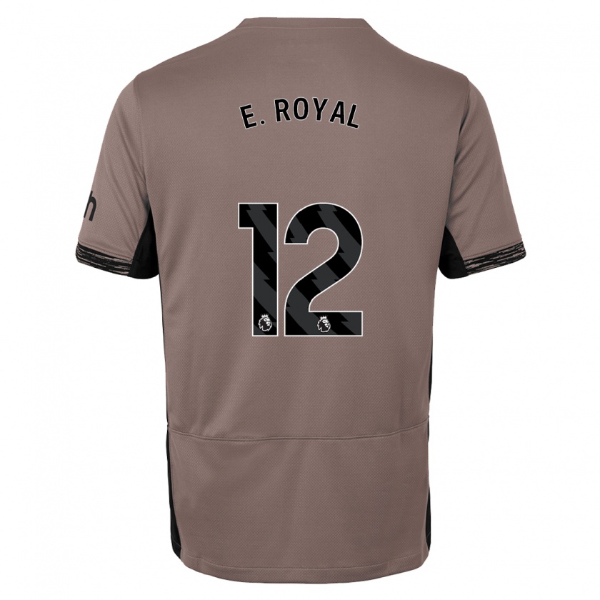 Kandiny Herren Emerson Royal #12 Dunkelbeige Ausweichtrikot Trikot 2023/24 T-Shirt