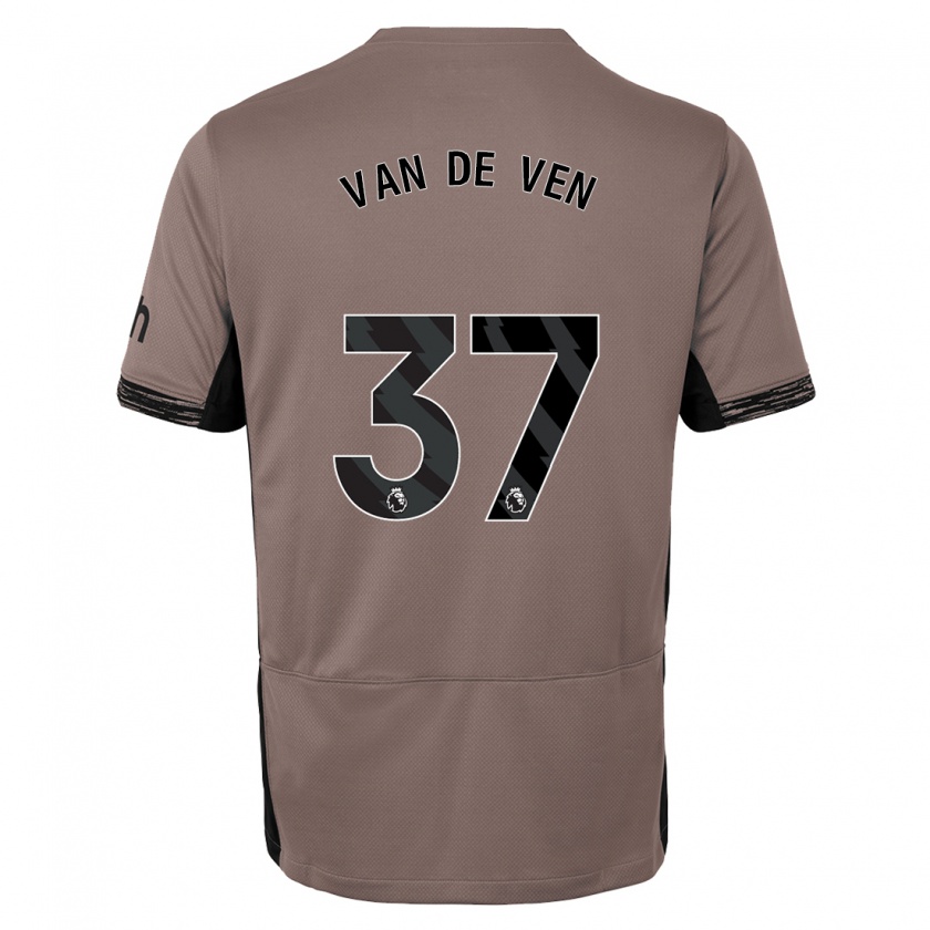 Kandiny Herren Micky Van De Ven #37 Dunkelbeige Ausweichtrikot Trikot 2023/24 T-Shirt