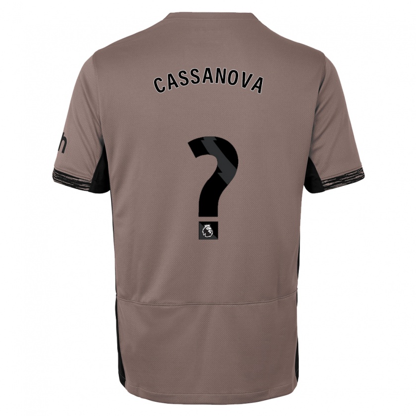 Kandiny Herren Dante Cassanova #0 Dunkelbeige Ausweichtrikot Trikot 2023/24 T-Shirt