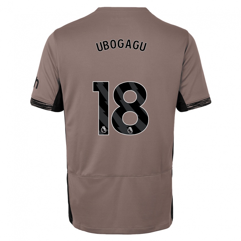 Kandiny Herren Chioma Ubogagu #18 Dunkelbeige Ausweichtrikot Trikot 2023/24 T-Shirt