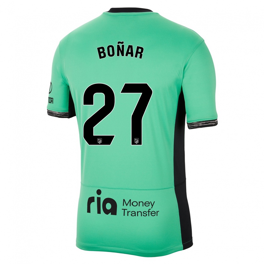 Kandiny Herren Javier Boñar #27 Frühlingsgrün Ausweichtrikot Trikot 2023/24 T-Shirt