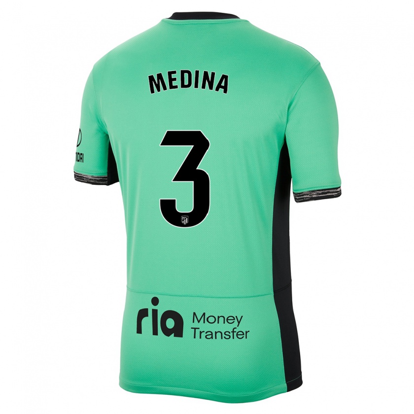 Kandiny Herren Andrea Medina #3 Frühlingsgrün Ausweichtrikot Trikot 2023/24 T-Shirt