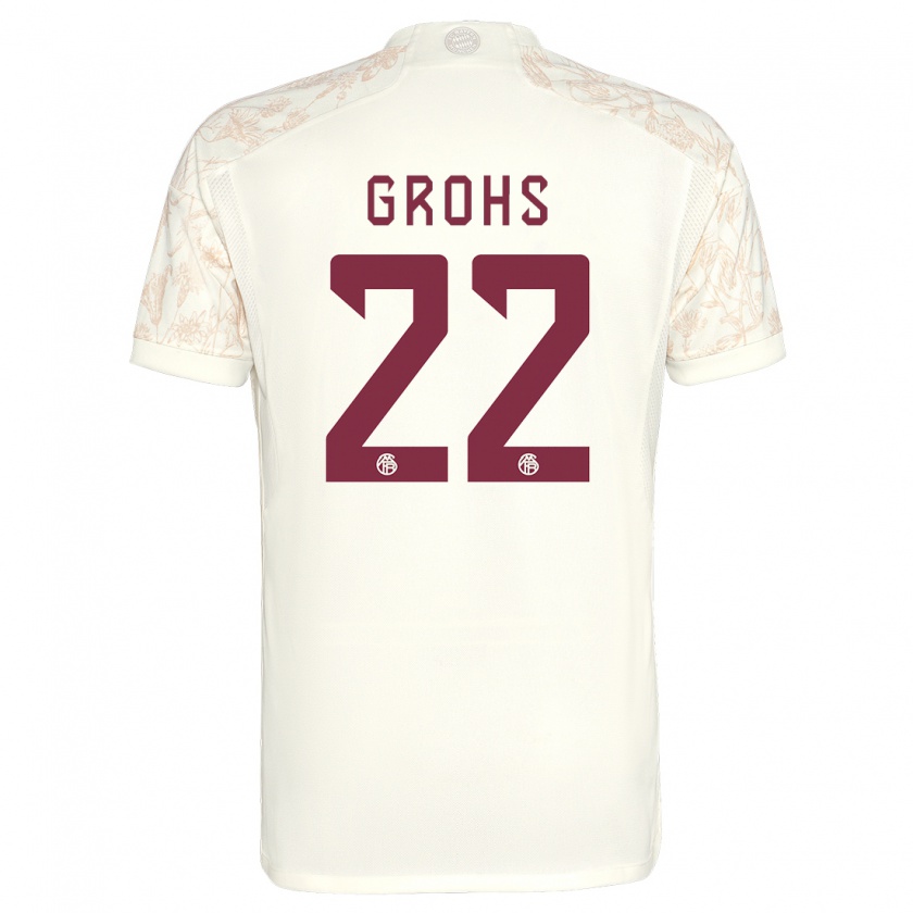 Kandiny Herren Maria Luisa Grohs #22 Cremefarben Ausweichtrikot Trikot 2023/24 T-Shirt