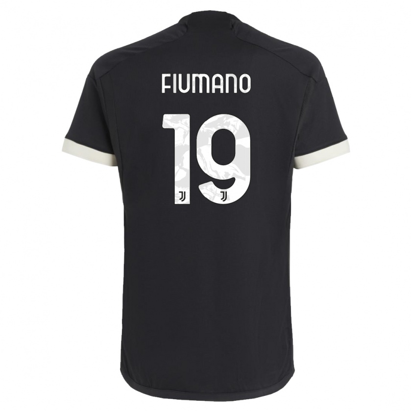 Kandiny Herren Filippo Fiumano #19 Schwarz Ausweichtrikot Trikot 2023/24 T-Shirt