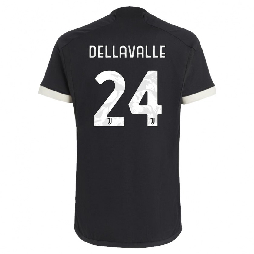 Kandiny Herren Lorenzo Dellavalle #24 Schwarz Ausweichtrikot Trikot 2023/24 T-Shirt