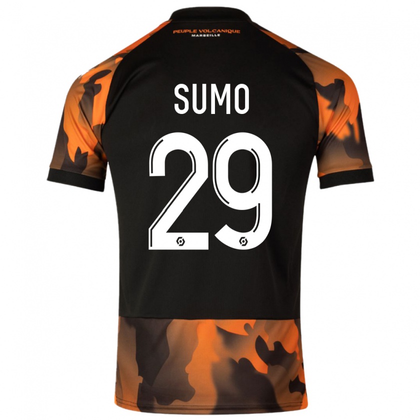 Kandiny Herren Eva Sumo #29 Schwarzorange Ausweichtrikot Trikot 2023/24 T-Shirt