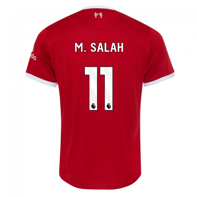 Kandiny Damen Mohamed Salah #11 Rot Heimtrikot Trikot 2023/24 T-Shirt