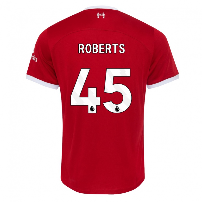Kandiny Damen Iwan Roberts #45 Rot Heimtrikot Trikot 2023/24 T-Shirt