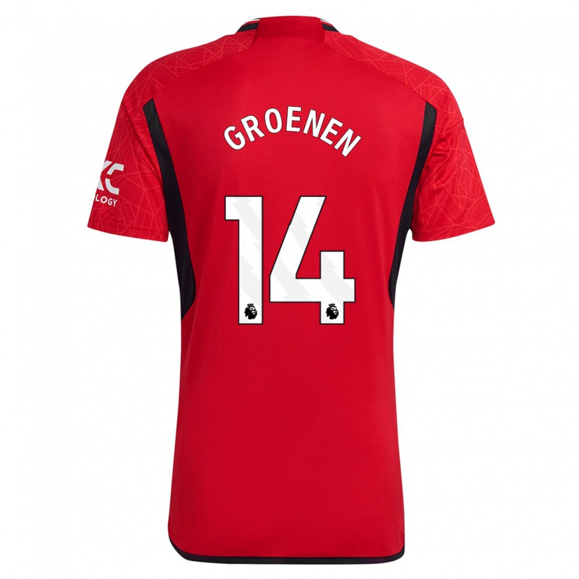 Kandiny Damen Jackie Groenen #14 Rot Heimtrikot Trikot 2023/24 T-Shirt